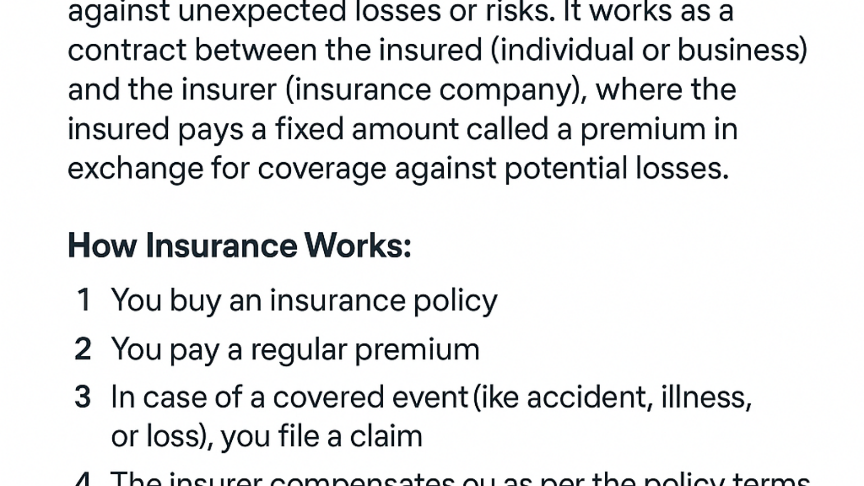 What is insurance and how does it work